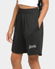 Mitchell & Ness Los Angeles Lakers White Logo Mesh Shorts Black