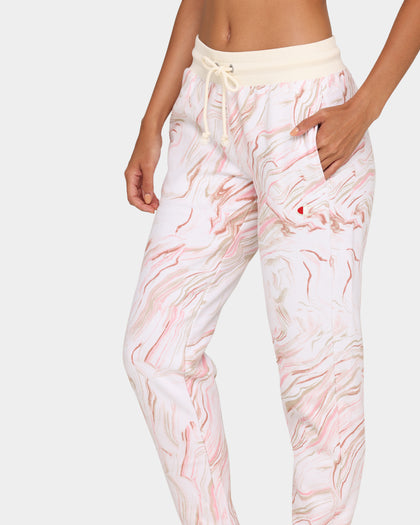 Champion Women's Rev Weave Marble Jogger Pebblestone