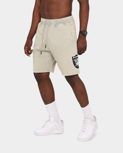 Majestic Athletic Clean Edge Raiders Shorts Snow Wash Pale