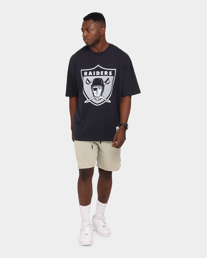 Majestic Athletic Clean Edge Raiders Shorts Snow Wash Pale