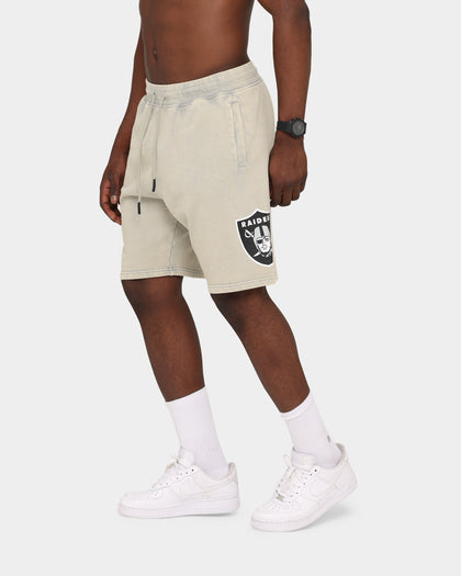 Majestic Athletic Clean Edge Raiders Shorts Snow Wash Pale