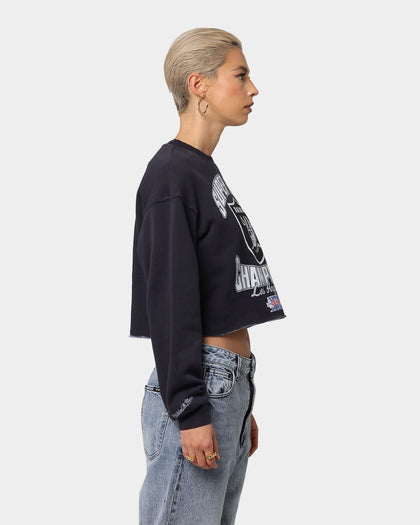 Mitchell & Ness Women's Raiders Champs Vintage Crew Faded Black
