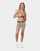 Crooks & Castles Women's Cheetah Bike Short Cheetah Print