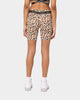 Crooks & Castles Women's Cheetah Bike Short Cheetah Print