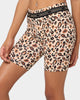Crooks & Castles Women's Cheetah Bike Short Cheetah Print