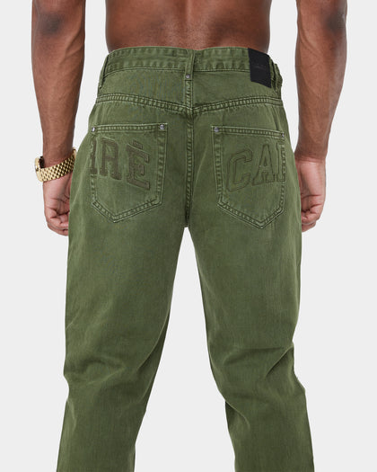 Carré Enorme Distressed St Jeans Army Green