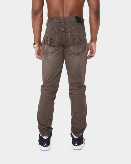 Carré Enorme Distressed St Jeans Dark Brown
