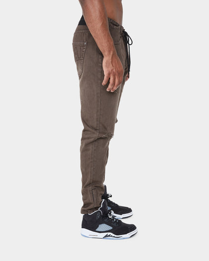 Carré Enorme Distressed St Jeans Dark Brown