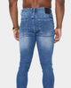 Carré Rugueux Distressed Skinny Jeans Washed Indigo