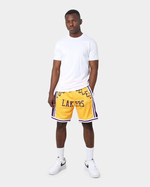 Mitchell & Ness Los Angeles Lakers Blown Out Short Gold