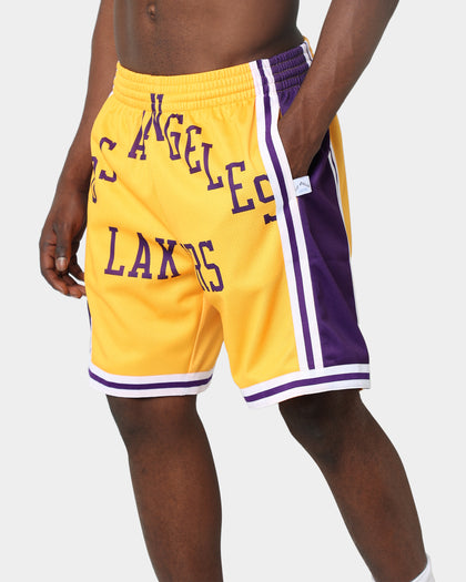 Mitchell & Ness Los Angeles Lakers Blown Out Short Gold