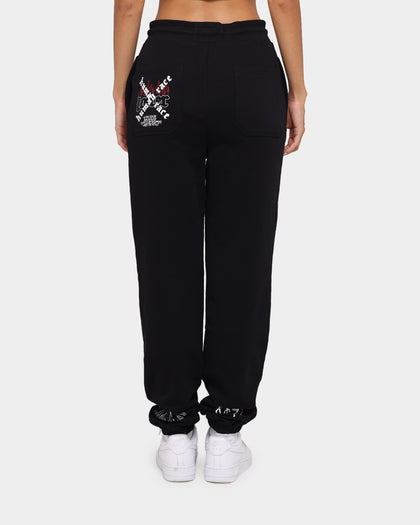Loiter Chaos Multi Logo Track Pants Black