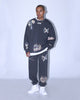 Loiter Reflective Chaos Multi Logo Track Pants Charcoal