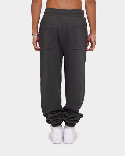 Loiter Reflective Chaos Multi Logo Track Pants Charcoal