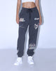 Loiter Reflective Chaos Multi Logo Track Pants Charcoal