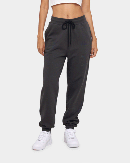 Loiter Reflective Chaos Multi Logo Track Pants Charcoal