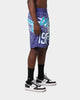 Mitchell & Ness Charlotte Hornets Jumbotron Sublimated Shorts Purple