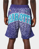 Mitchell & Ness Charlotte Hornets Jumbotron Sublimated Shorts Purple