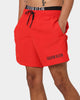 Calvin Klein Medium Double Waistband Swim Shorts Fierce Red