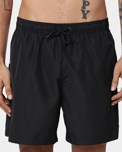 Calvin Klein Medium Drawstring Swim Shorts Black/White