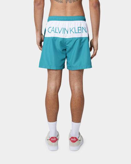 Calvin Klein Medium Drawstring Swim Shorts Fierce Seans Teal