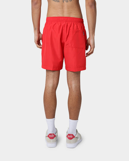 Calvin Klein Medium Drawstring Swim Shorts Fierce Red
