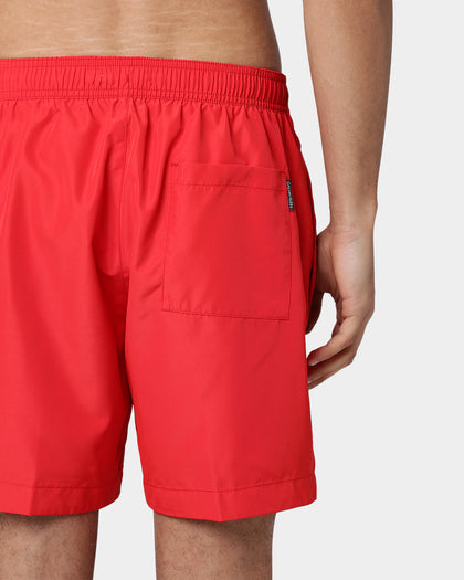 Calvin Klein Medium Drawstring Swim Shorts Fierce Red