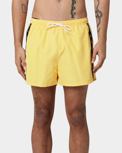 Calvin Klein Short Drawstring Swim Shorts Yellow Arch