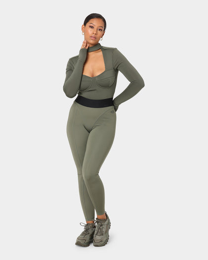 Reebok Women's Cardi B X Reebok Tights Hunter Green
