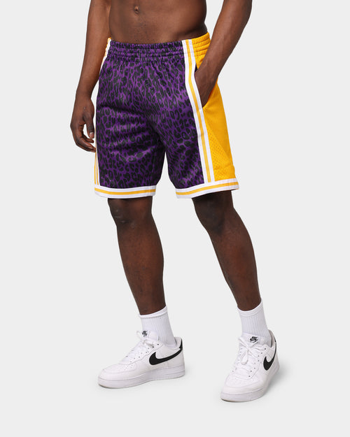 Mitchell & Ness Los Angeles Lakers Wild Life Swingman Shorts Purple