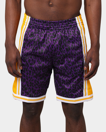 Mitchell & Ness Los Angeles Lakers Wild Life Swingman Shorts Purple