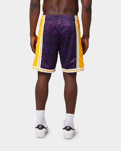 Mitchell & Ness Los Angeles Lakers Wild Life Swingman Shorts Purple