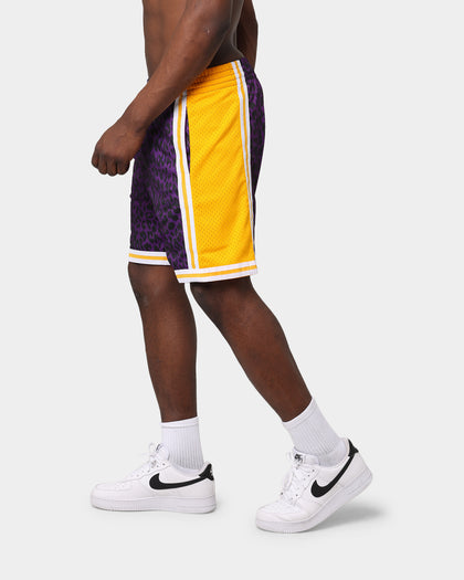 Mitchell & Ness Los Angeles Lakers Wild Life Swingman Shorts Purple