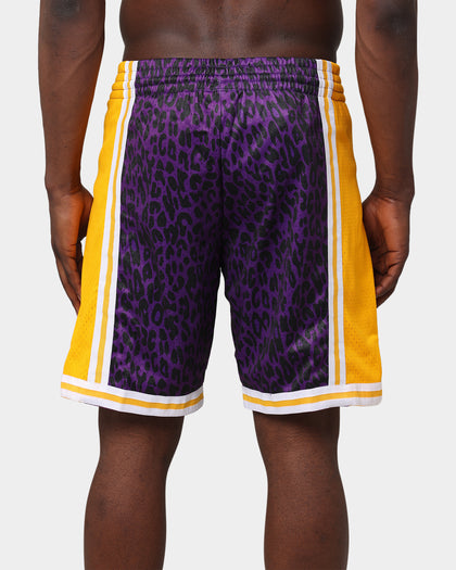 Mitchell & Ness Los Angeles Lakers Wild Life Swingman Shorts Purple