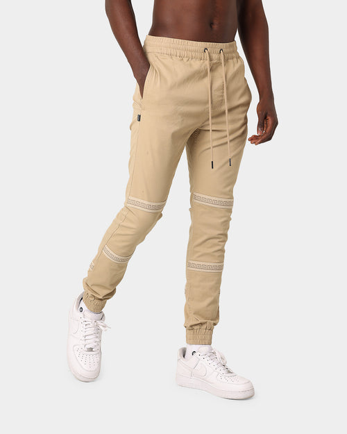 Last Kings Double Cross Over Jogger Tan