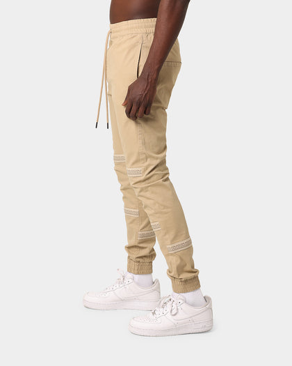 Last Kings Double Cross Over Jogger Tan