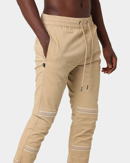 Last Kings Double Cross Over Jogger Tan