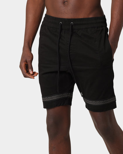Last Kings Double Cross Over Shorts Black