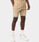 Last Kings Double Cross Over Shorts Tan