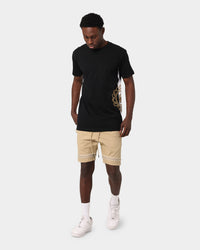 Last Kings Double Cross Over Shorts Tan