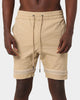 Last Kings Double Cross Over Shorts Tan