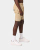 Last Kings Double Cross Over Shorts Tan