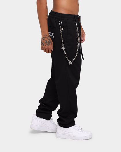 Loiter Butterfly Chain Trouser Black