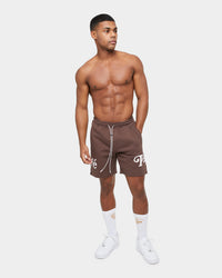 Carré Volle Sweat Short Dark Brown