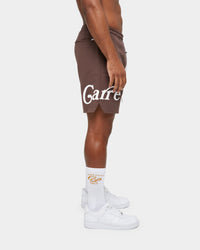 Carré Volle Sweat Short Dark Brown