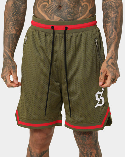 Saint Morta Envogue All-Star Basketball Shorts Khaki/Red