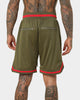 Saint Morta Envogue All-Star Basketball Shorts Khaki/Red