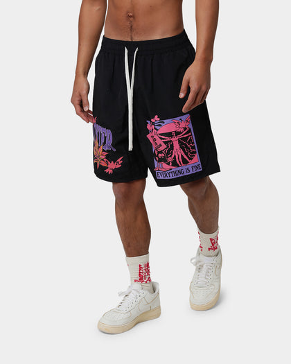 Loiter Trippy Walk Shorts Black