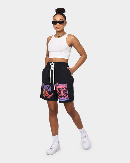 Loiter Trippy Walk Shorts Black