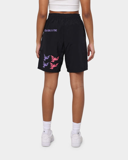 Loiter Trippy Walk Shorts Black